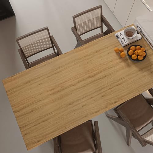 Papel de contacto de roble miel autoadhesivo extraíble papel tapiz de grano de madera 5m 4