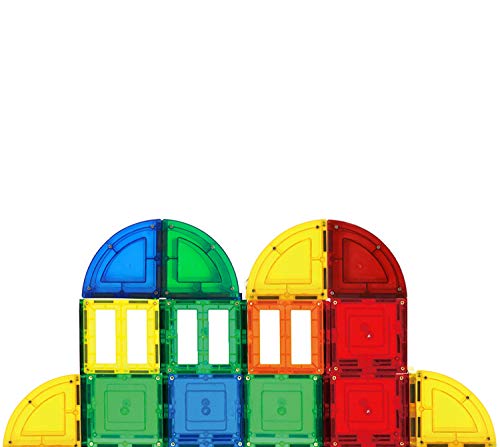 Shapemags 4 Pcs Magnet Building Tiles Magnetic Blocks - 4 Arches Building Set, Award Winning STEM Educational 3D Construction Building Blocks Set