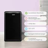 Comfee 93 L Retro Mini Kühlschrank mit chiller box, verstellbare Thermostat – Ansicht 3