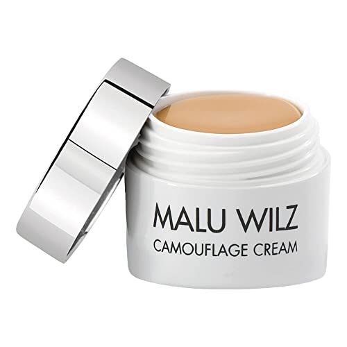 Malu Wilz Crema de camuflaje n.º 13 Soft Vanilla Cream 6 g | Camuflaje fuerte y de larga duración | Crema impermeable antiojeras para todo tipo de piel | Para cubrir tatuajes y anomalías cutáneas