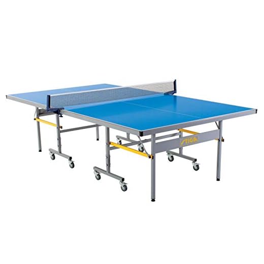 STIGA XTR Professional Table Tennis Tables – All Weather Aluminum Waterproof Indoor/Outdoor Design with Net & Post - 10 Minute Easy Assembly Ping-Pong Table with Compact Storage