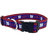 Pets First NFL New York Giants Licensed PET COLLAR, Extra Large - Heavy-Duty, Strong, and Durable Dog Collar...