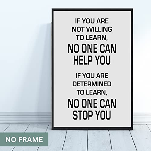 Aldera Graphics Motivation Wall Art - If You Are Not Willing To Learn - Inspirational Positive Poster Print For For Home Office thumb #3