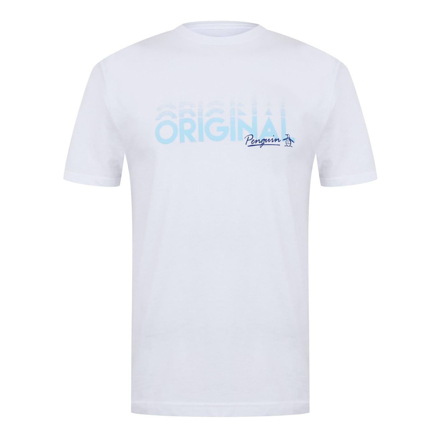 Original Penguin Men's White L Logo T-Shirt S