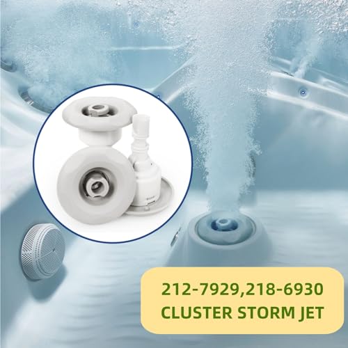 IWIWE Spa Hot Tub Mini Storm Jet Internals Replacement Parts 212-7929 Spa Hot Tub Jets Replacements 3\" 218-6930 Cluster Storm Jet Directional Diffuser (3 Pack) - Thumbnail 5
