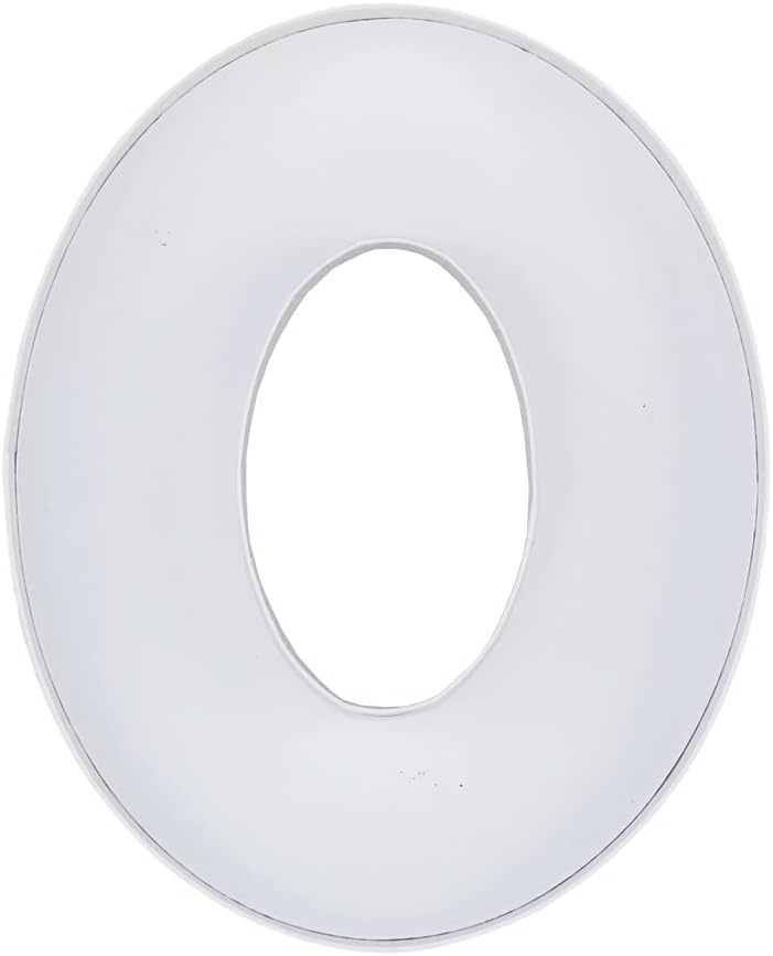 WENPACK 8" Small Fillable Cardboard Number Shaped Mache Kids (White, 0)