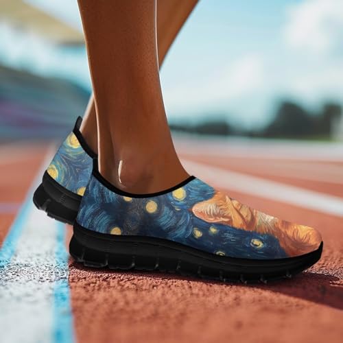 Image of Womens Slip On Walking Shoes Non Slip Loafer Breathable Holiday Travel Shoe Lightweight Casual Low Top Sneakers SizeUS 5.5-11.5