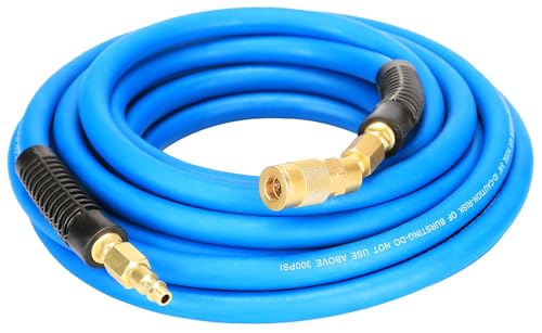 YOTOO Heavy Duty Rubber Air Hose 3/8-Inch by 25-Feet, 300 ...