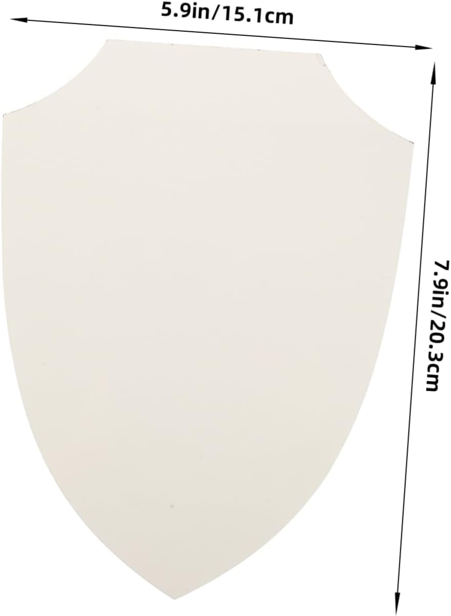 VICASKY Sublimation Blank Shield for Crafting Unique Home Decor Hanging Board Easy to Install for Medieval Party Decorations and Game Events