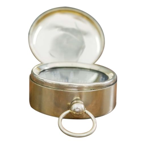 Brújula náutica vintage de latón con reloj de sol portátil miniatura 4