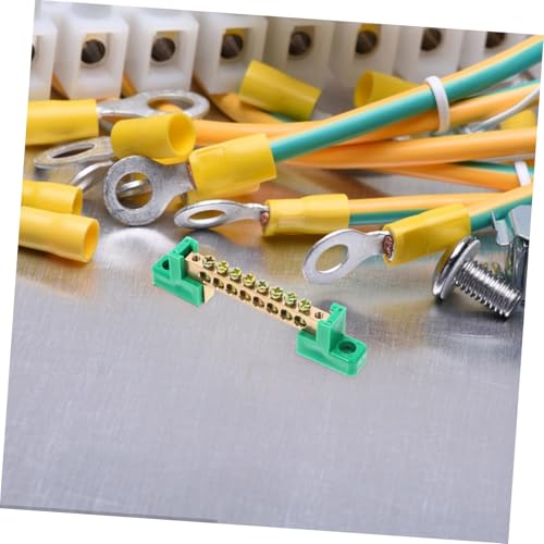 Bloque de terminales de cobre de 8 posiciones para cableado eléctrico, pack de 5 piezas 6