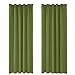 Produktbild Amazon Brand - Umi 2 Stück Blickdicht Gardinen Schal Kräuselband Verdunkelungsvorhang Thermogardine 245x140 cm (LxB) Apfelgrün