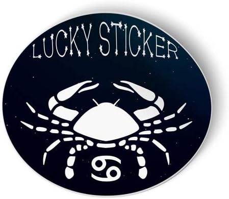 Cancer Lucky Sticker Zodiac Vinyl Car Bumper Window Sticker 3