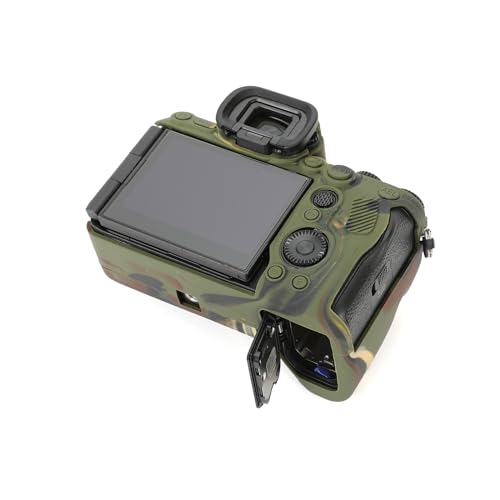 Rieibi Accesorio para Sony A7RV, funda protectora de silicona suave para cámara digital Sony A7R5/A7R V/Alpha 7R V/A7RV/A7R 5/A7RM5, funda ligera para cámara A7 RV con agarre corporal - camuflaje - imagen 5