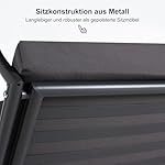PURPLE LEAF Hollywoodschaukel 3-Sitzer Grau