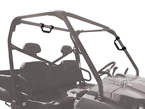 Steel Grab Handle With Grip For Utility Vehicles (Utv) And Side-By-Sides (Sxs) - Black - Fits Any 1.75"-2" Bar #TOP2
