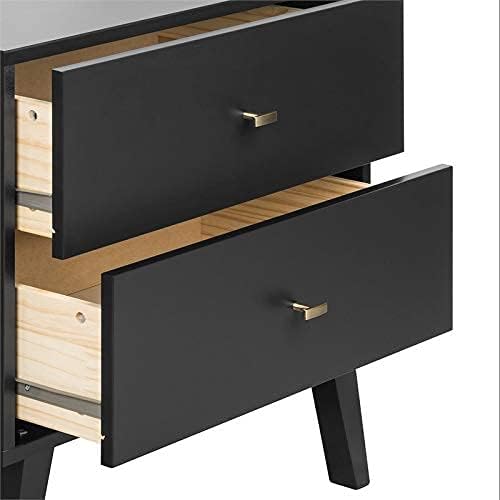 Prepac Milo 2-drawer Nightstand, Black