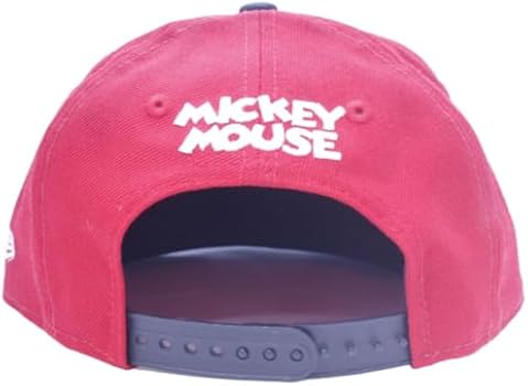 New Era, Gorra Plana, Mickey Mouse, Disney, 9Fifty, Rojo, Unitalla