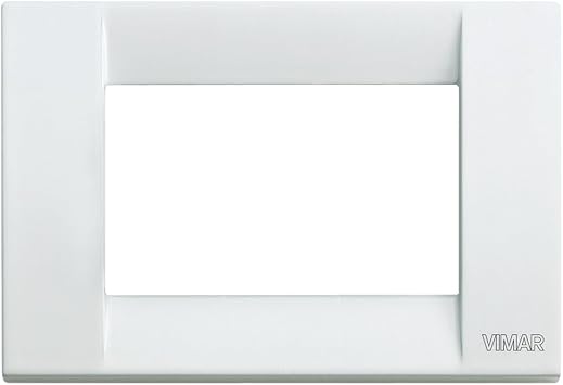 Vimar idea Series - Classic Plate 3 Module Metal White