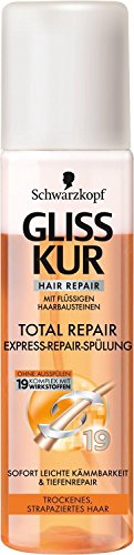 Gliss Kur Total Repair Express-Spülung, 3er Pack (3 x 200 ml)