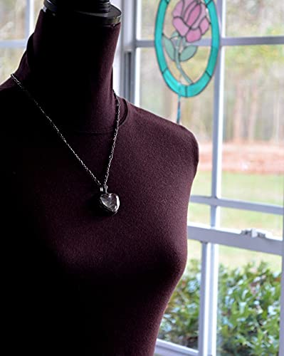 Handmade Dandelion Seed Heart Wish Necklace For Women, Quality Glass Not Resin Pendant Jewelry, #TOP3