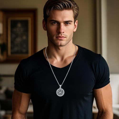 URONE Aries Necklace 925 Sterling Silver Aries Pendant And Chain Constellation Necklace Aries Jewellery Aries Birthday Gifts for Women Men - Image 5