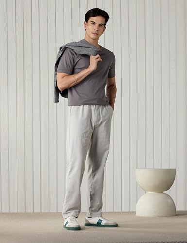 Image of Amazon Brand - Symbol Men Relaxed Casual Trouser (Fully Elasticated Waistband | 100% Cotton | Pants)