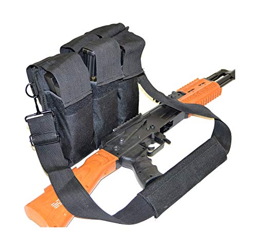 Explorer P33 Every Day Carry Tactical Velcro and MOLLE 5.56 Twelve Magazine Pouch/Clip Holder, Black, 9.5 x 11 x 4-Inch