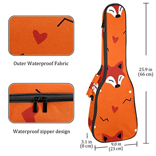 Housse pour ukulélé – Motif tête de renard – Rembourrage épais en éponge de 10 mm – 53,3 cm – Avec sangles réglables… - Les Beatles, Paul McCartney, John Lennon, RIngo Starr, George Harrison Housse pour ukulélé - Motif tête de renard - Rembourrage épais en éponge de 10 mm - 53,3 cm - Avec sangles réglables… – Image 5