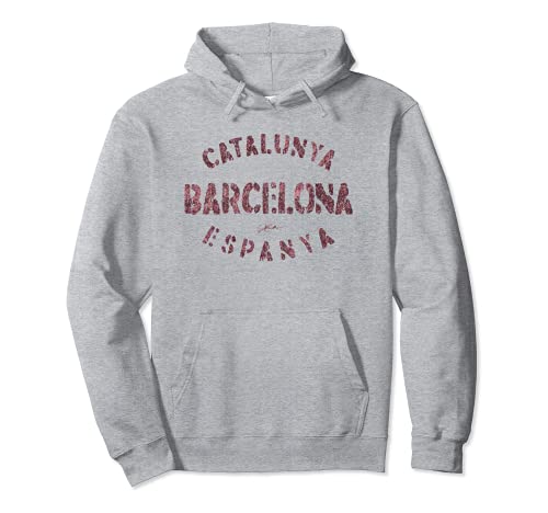 JCombs: Barcelona, Catalonia, Spain Pullover Hoodie, Grey