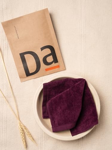 Image of DAMENSCH 100% Cotton Face Towel, Super Soft Gym for Workout, Ultra Absorbent Towel for Women, Quick Dry, Long Lasting Colours Face Towel Set-Midday Maroon, Serene Beige II