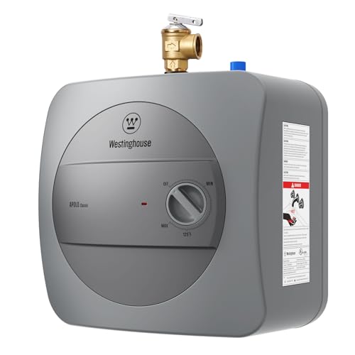 Westinghouse Electric Mini Tank Water Heater - 2.5 Gallon Point of Use Instant Hot Water 120V 1440W...
