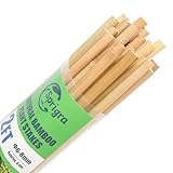 Sprigra Bamboo Stakes 2FT 35pcs, 24 inch Garden Stakes Multi-Purpose, Bamboo Plant Support Stakes...