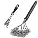 Bristle Free Barbecue Grill Brush ~ Premium BBQ Grill Cleaner Set Large/Small ~ 100% Rust Resistant Stainless Steel | Great Grilling Accessories Gift