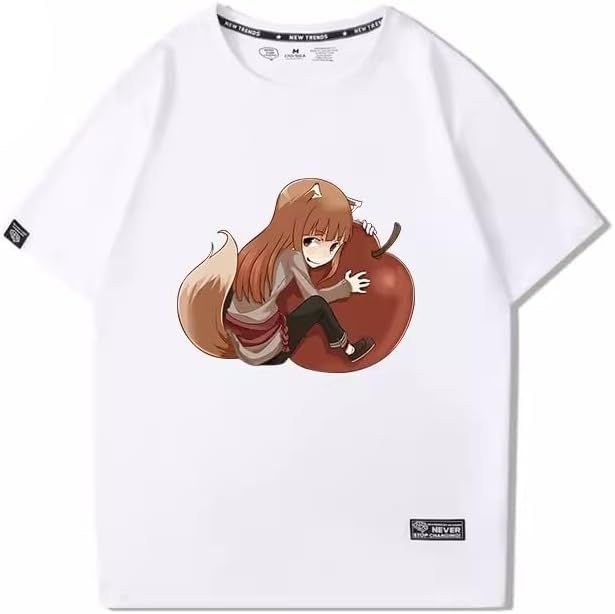 Amazon.co.jp: Moanimo 狼と香辛料 Tシャツ 半袖 メンズ クラフト