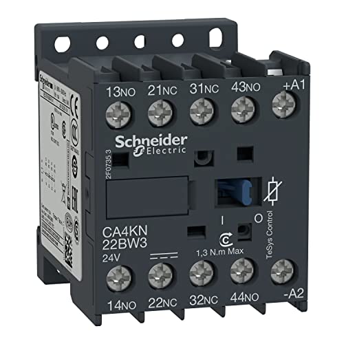 Mini-contacteur K Schneider 2NA+2NC 24VDC bloc auxiliaire haute performance