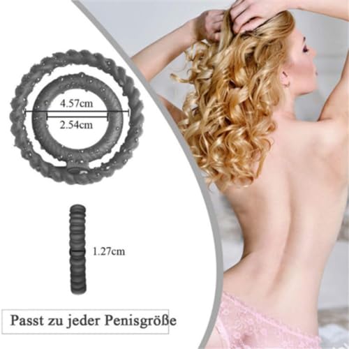 QiKKago Schlafzimmer Agility Set mit Silikon Ringen Geschenk für Paare-Q