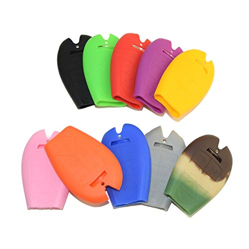 Orange Rubber Remote Key Chain Cover For Jeep Grand Cherokee 2008-2015 #TOP1