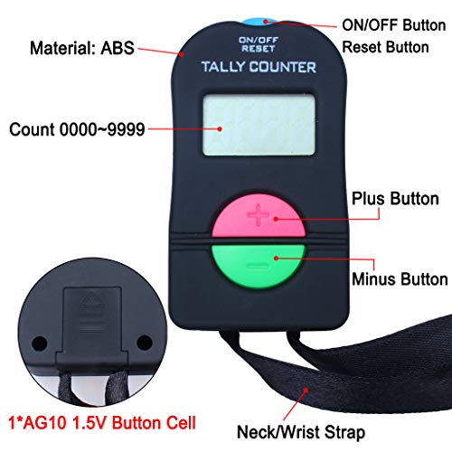 Image of EWIN(R) Digital Hand Tally Counter Electronic Manual Clicker ADD /Subtract Model for Golf Sports