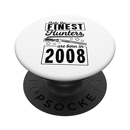 Solo los mejores cazadores nacen en la fiesta de cumpleaños del año 2008 PopSockets PopGrip Intercambiable