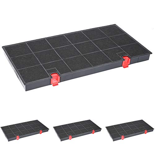 Aktivkohlefilter Dunstabzugshaube geeignet als Alternative für Kohlefilter 9029793669, für Dunstabzug von AEG, Whirlpool uvm. - 4 Stück