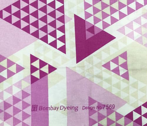 Image of Bombay Dyeing Epigram Printed Single Bed 100% Cotton Bedsheet Collection - (224X150) (Pink)