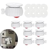 Wopanxye Selbstklebende Lenkrollen, 8pcs 360° Drehmini Kugelnrollen Rolle Kleberolle Mit Feststellbremse für Kleine Möbel Mülleimer Organizer Box Küchengerät Aufbewahrungsbox Spielzeugdose