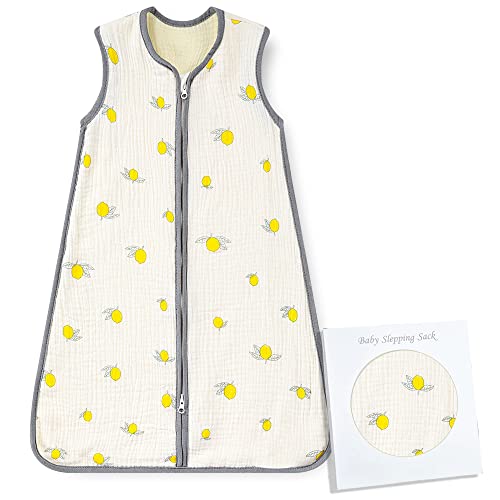 Norinori Baby Sleeping Bag Newborn Wearable Blanket with 2 Way Zipper Baby Sleep Sack 100% Cotton 1.0 TOG Infant Sleeveless Swaddle Blanket Suitable for 0-24M