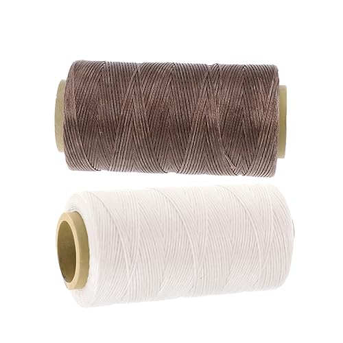 Hilo encerado plano para coser cuero blanco para manualidades miniatura 3