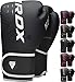 RDX Guantes de Boxeo para Entrenamiento y Muay Thai, Maya Hide Cuero Kara Mitones para Sparring, Kick Boxing, Boxing Gloves para Saco Boxeo, Artes Marciales Training