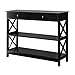 Convenience Concepts Oxford 1-Drawer Console Table, Black