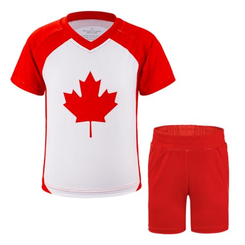 Image of Cnins Kids Soccer Jersey Kit for Boys & Girls- Breathable & Quick-Dry - Youth Soccer Football Training Gifts (2T-14Y)