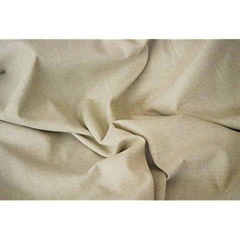 CRS Fur Fabrics Material de Tela de Tweed con Aspecto de Lana Arran, Beige Cover
