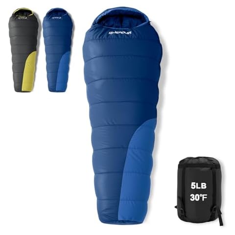 Cold Weather Mummy Sleeping Bag, Winter Sleeping Bag, 30-40℉ Sleeping Bags for Adults, Waterproof Lightweight Sleep Bag, Camping Gear for Backpacking Hiking Travel & Other Outdoor Activities Cover